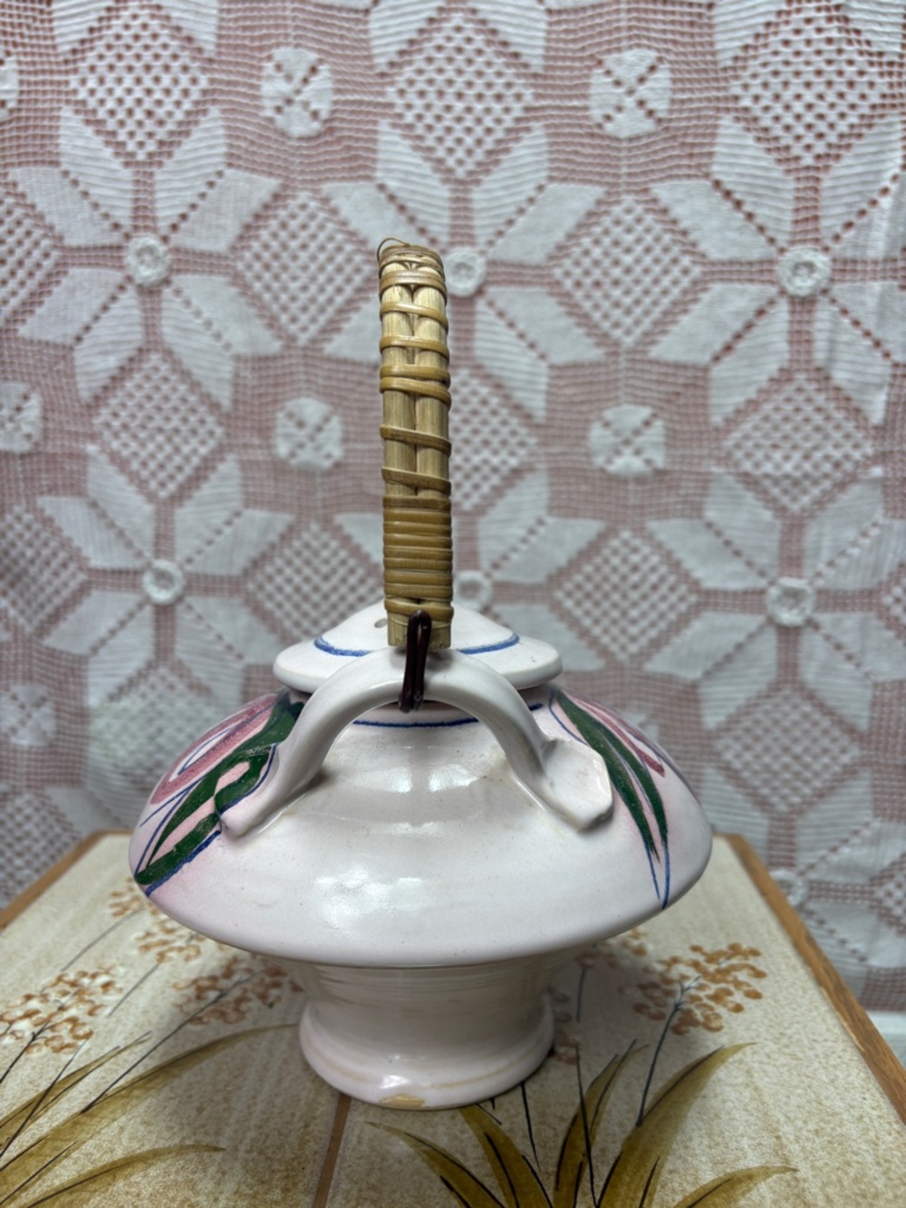 Goldie Sherman Studio Pottery Teapot Majolica Style Canada - Picture 11 of 14